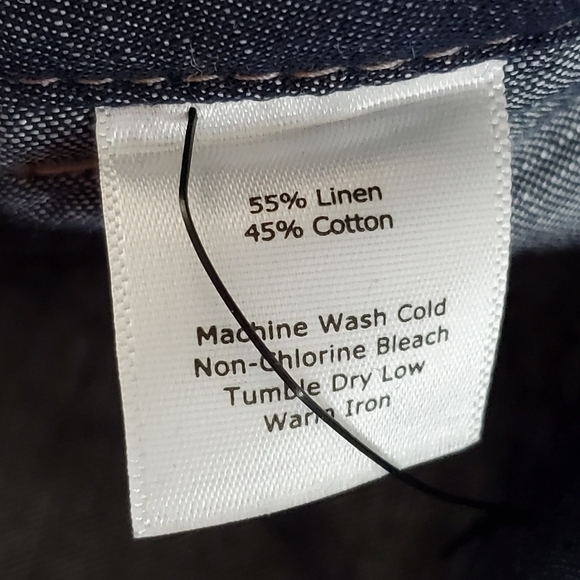 Talbots Woman Petites Heritage Pants Size 22W Linen Cotton Blend Wide Leg NEW - Picture 11 of 13